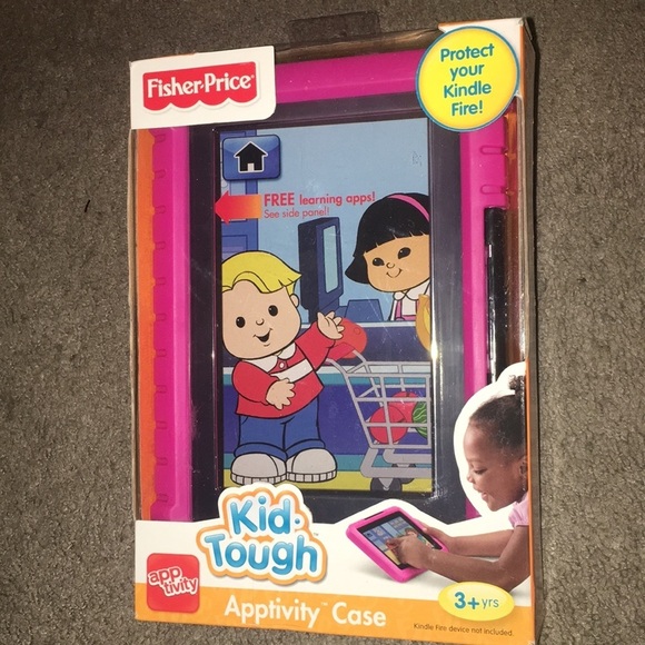 NIOB Fisher Price Pink Apptivity Case Kindle Fire - Picture 1 of 2